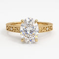 The Imperial Grace Oval-Cut Diamond Vintage Ring