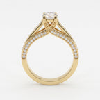 Lumière Grace Round Diamond Hidden halo Ring
