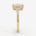 Emerald Cut Striking five-stone Diamond Engagement Ring