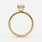 Modern Luxury Pear Cut Lab Grown Diamond Engagement Ring