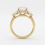 The Aurelia Cushion Diamond Trilogy Hidden Halo Ring