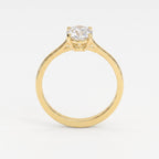 Classic Oval Shape Diamond  Solitaire Engagement Ring