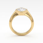 Modern Heirloom Asscher Cut Diamond Solitaire Ring