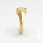 Modern Heirloom Asscher Cut Diamond Solitaire Ring