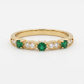 Luxury Round Diamond Vintage Inspired Fashion Ring