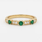 Luxury Round Diamond Vintage Inspired Fashion Ring