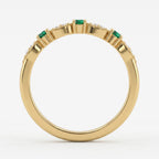 Luxury Round Diamond Vintage Inspired Fashion Ring