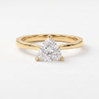 Trillion Cut Lab-Grown Diamond Solitaire Engagement Ring