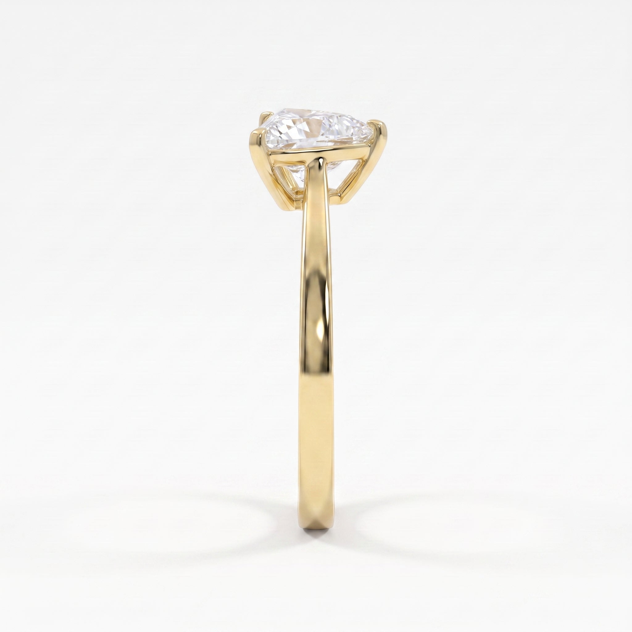 Trillion Cut Lab-Grown Diamond Solitaire Engagement Ring