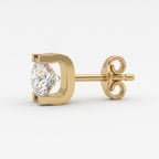 Modern Statement Round Diamond  Stud Earrings