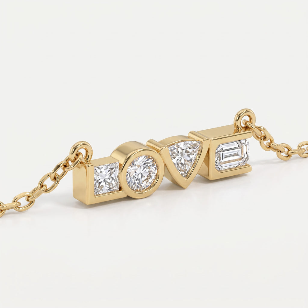 Timeless Elegance Love Diamond Pendant Necklace