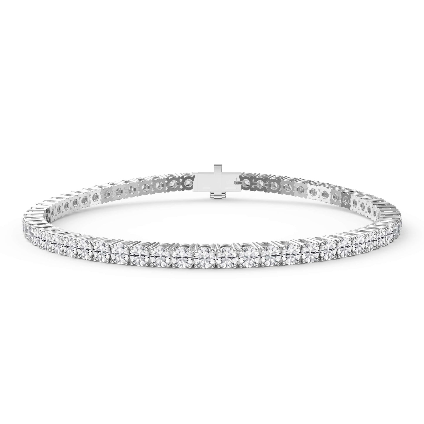 Round Shape Diamond Tennis Bracelet