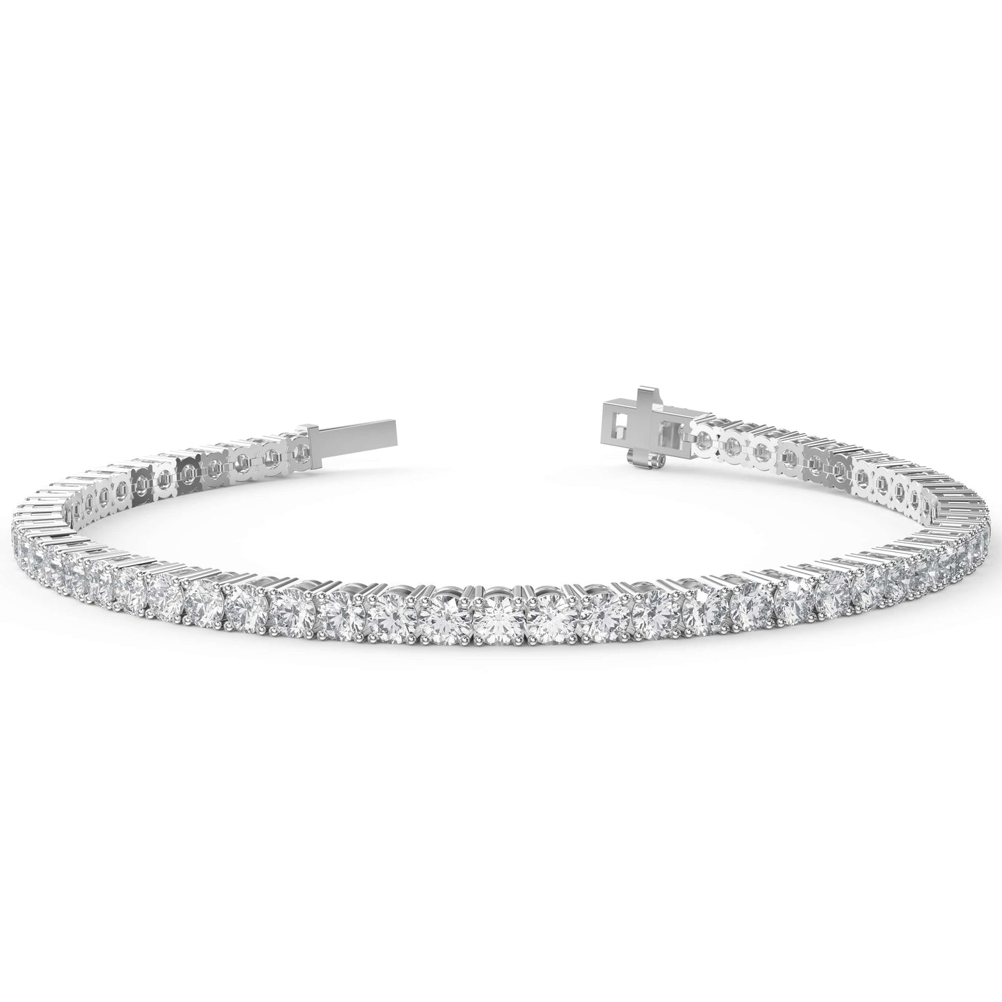Round Shape Diamond Tennis Bracelet