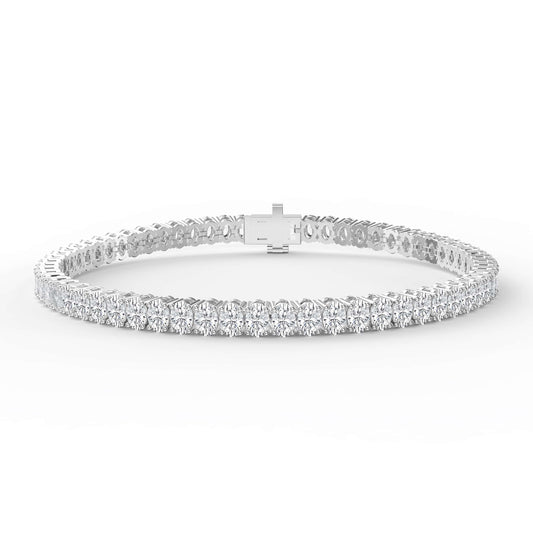 Oval Shape Diamond Tennis Bracelet