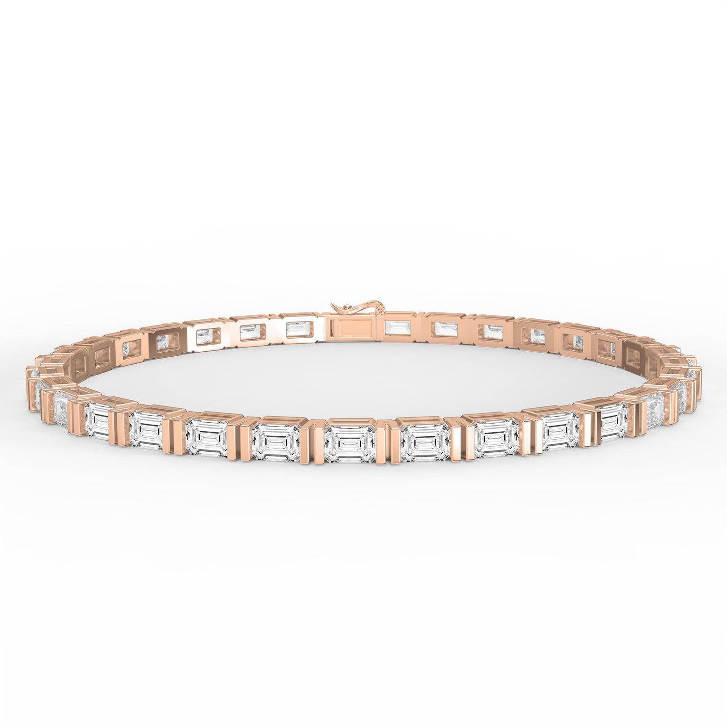 Emerald Cut Diamond Fashion Bracelet