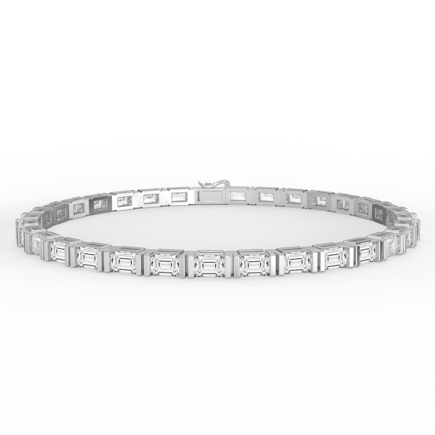 Emerald Cut Diamond Fashion Bracelet