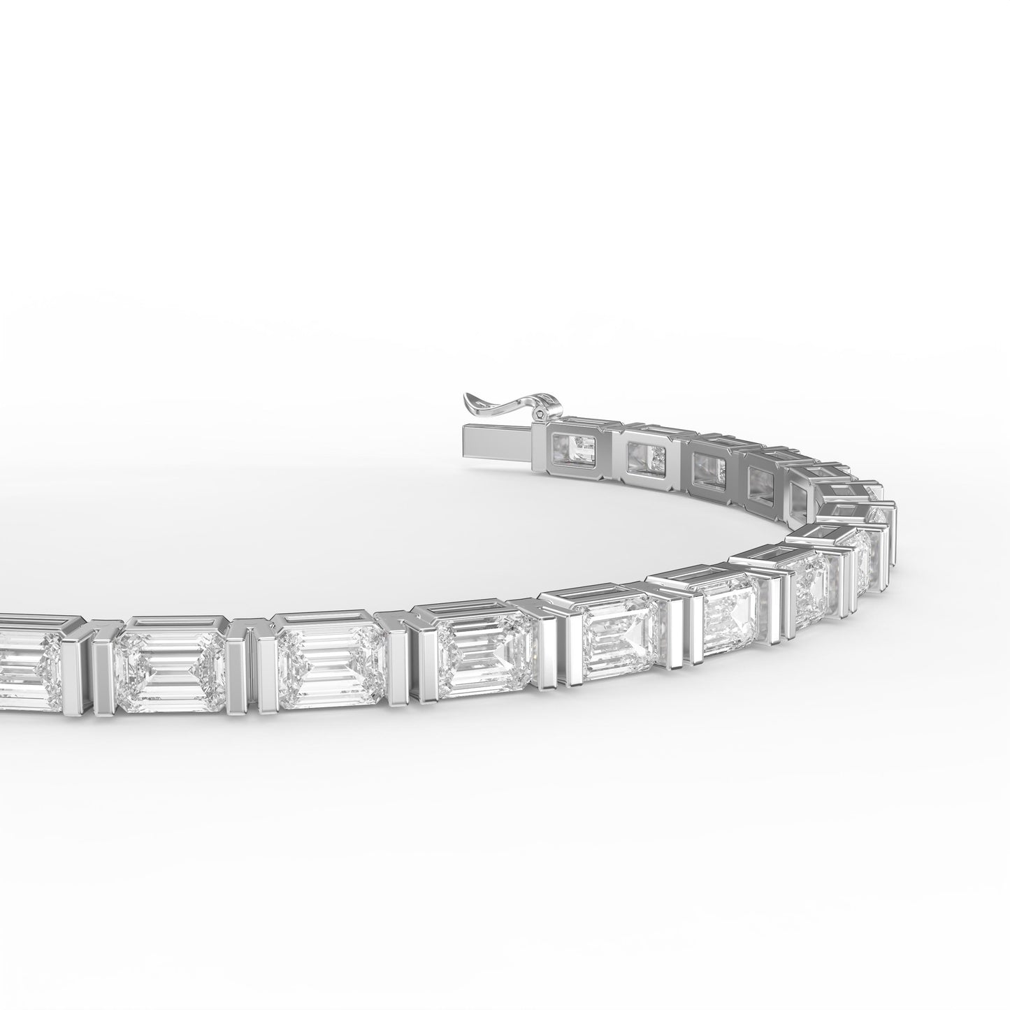 Emerald Cut Diamond Fashion Bracelet