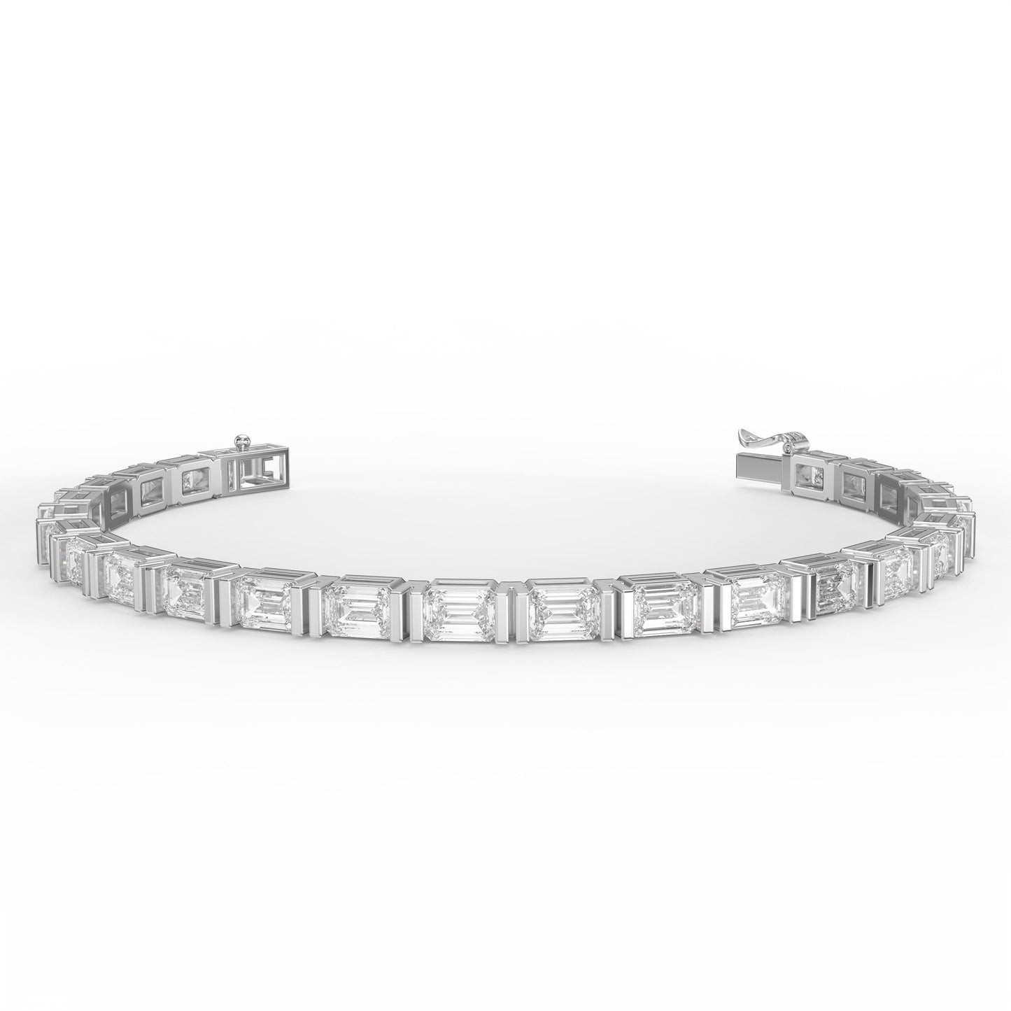 Emerald Cut Diamond Fashion Bracelet