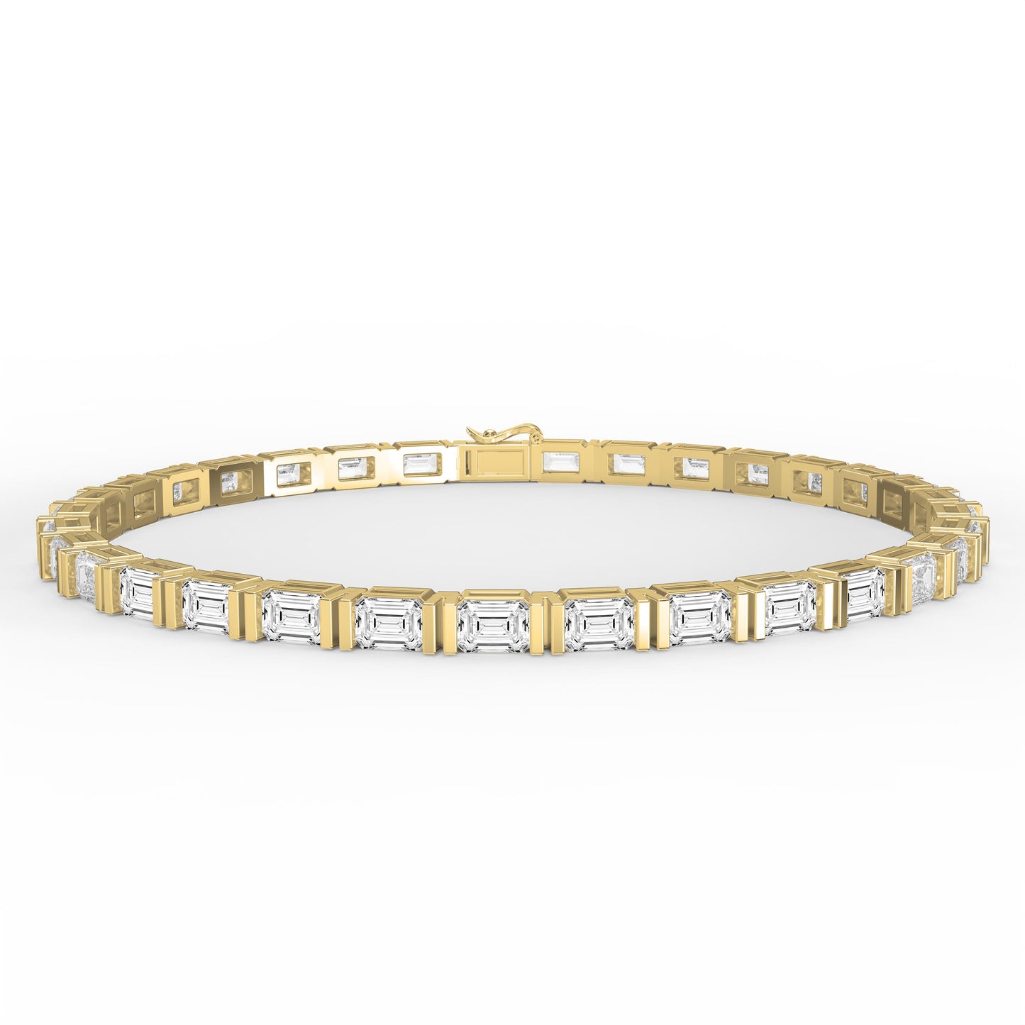Emerald Cut Diamond Fashion Bracelet