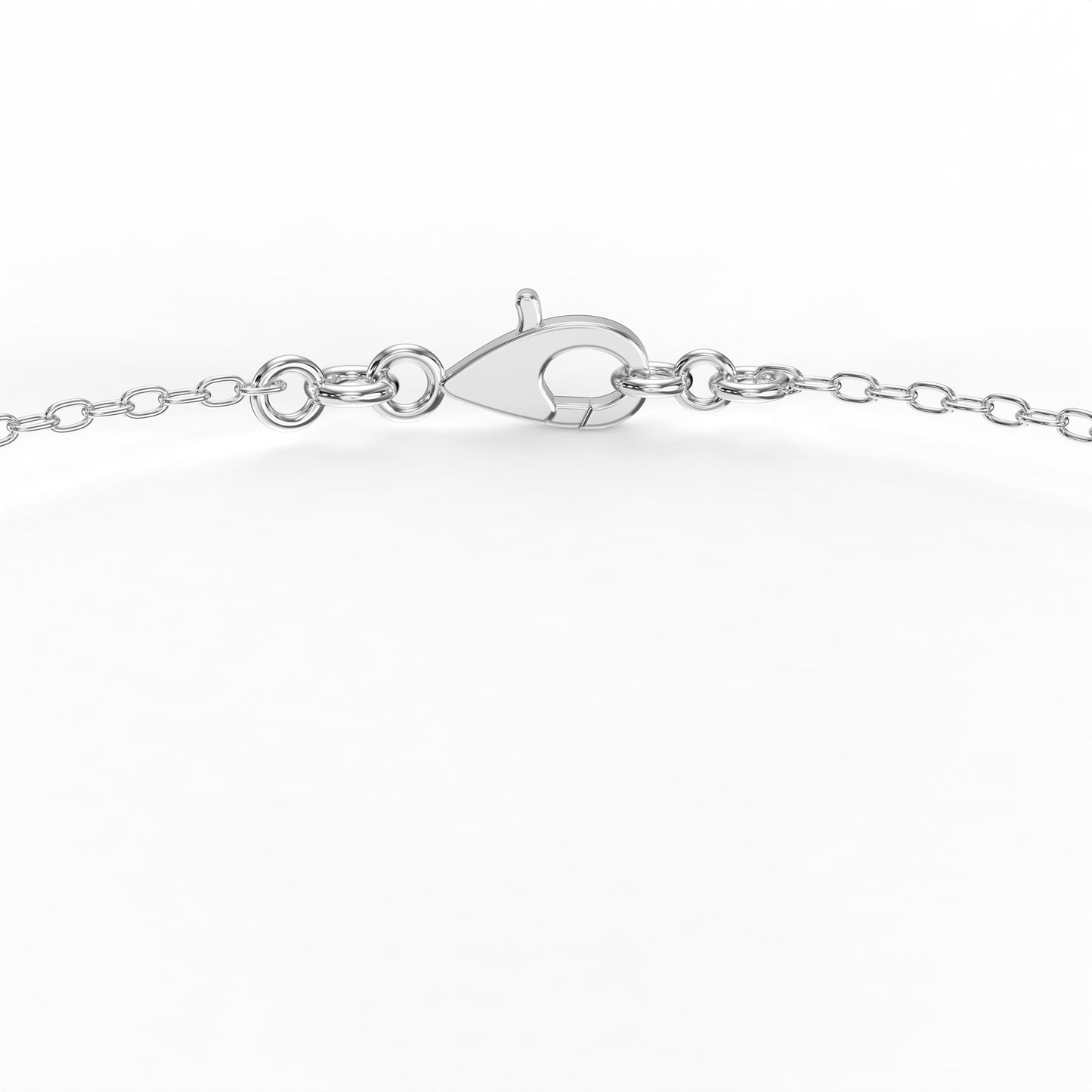 Pear Shape Diamond Halo Chain Bracelet