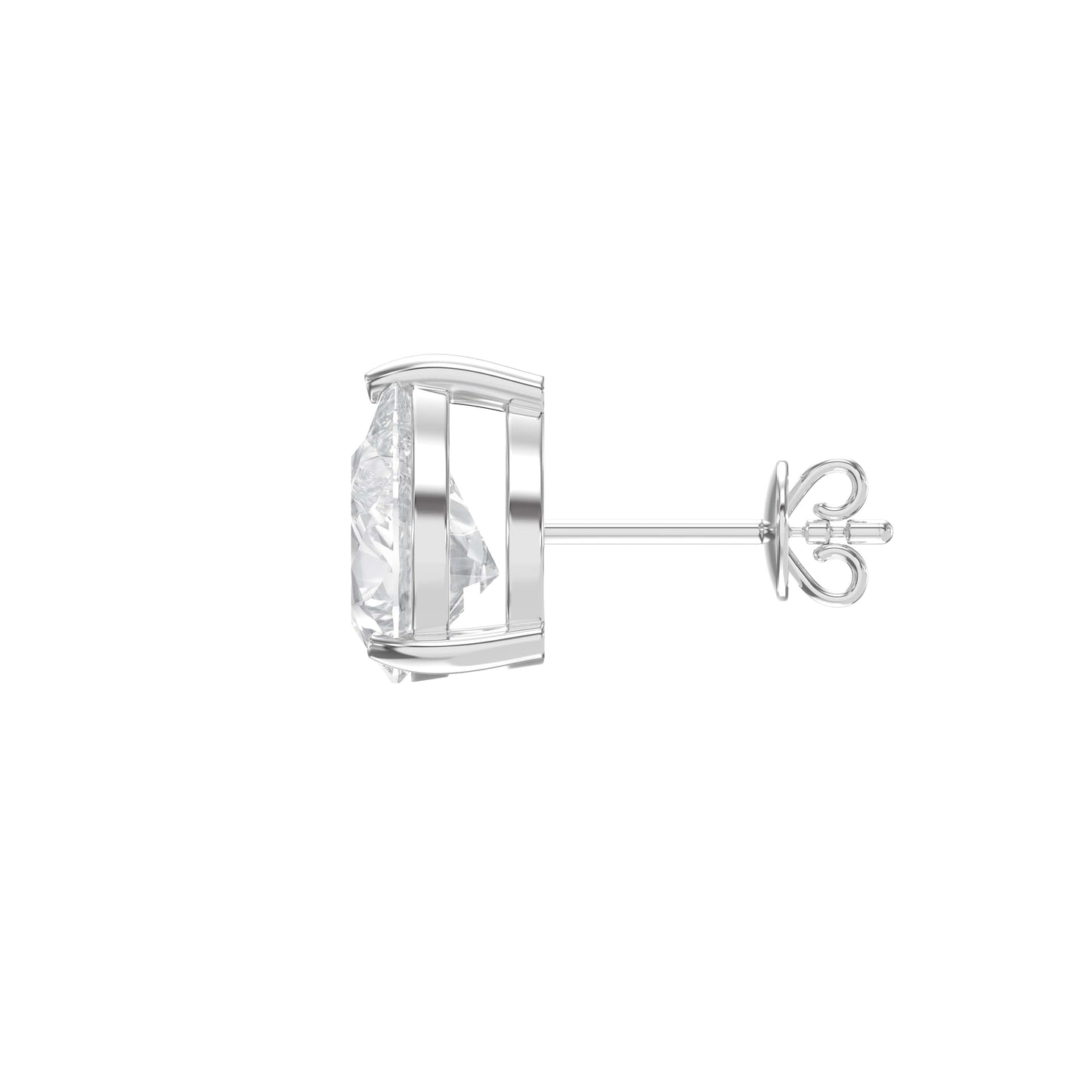 Pear Diamond Stud Earrings