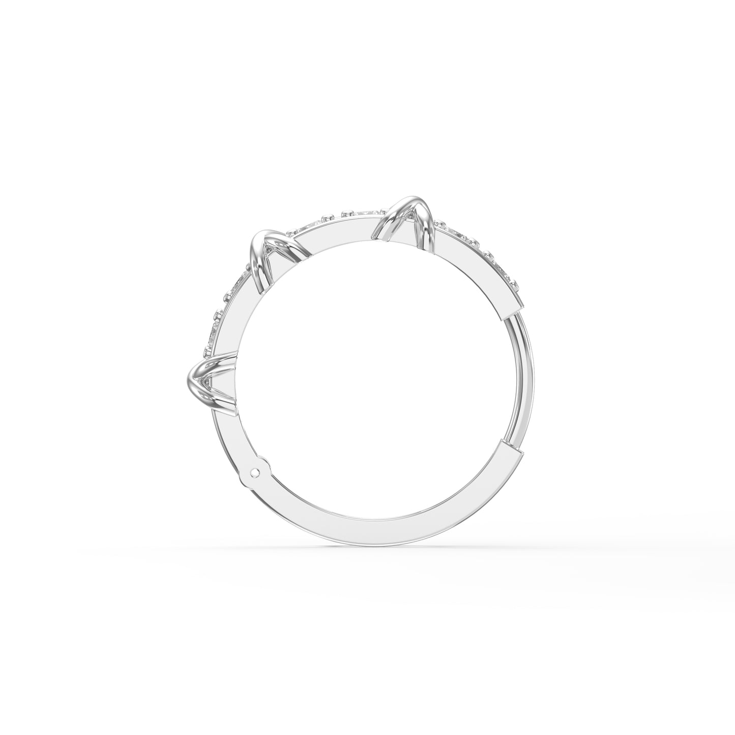Crisscross Detailing Diamond Hoops Fine Jewelry