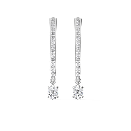 Hoops Diamond Pavé Solitaire Fine Jewelry