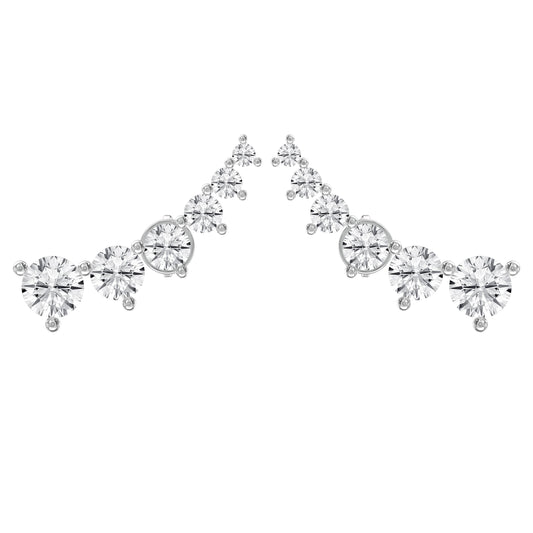 Round Diamond Celestial Climbers Fashion Earring