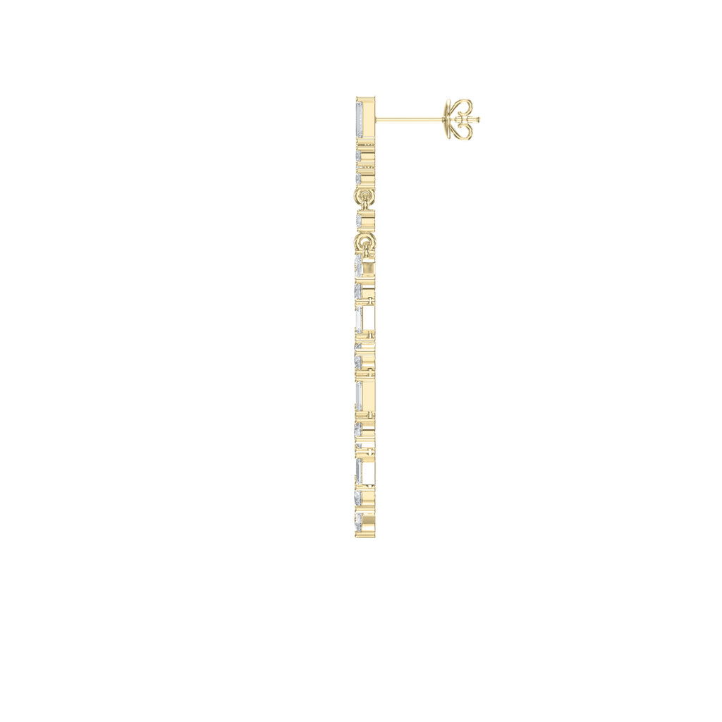 Luxury Diamond Circle Chandelier Fashion Earrings