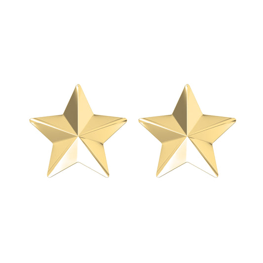 Shine Bright with Star Emblem Fashion Earrings