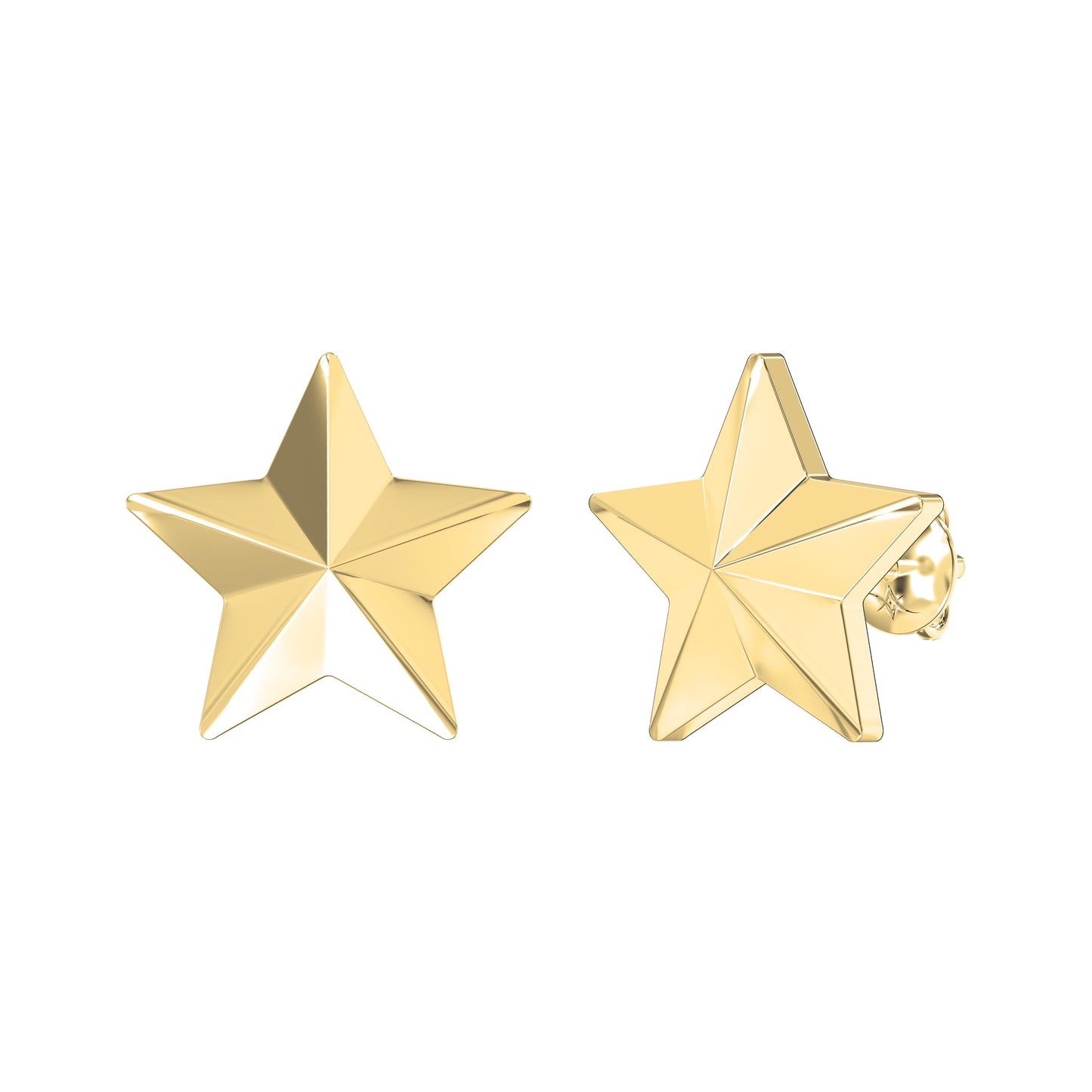 Shine Bright with Star Emblem Fashion Earrings