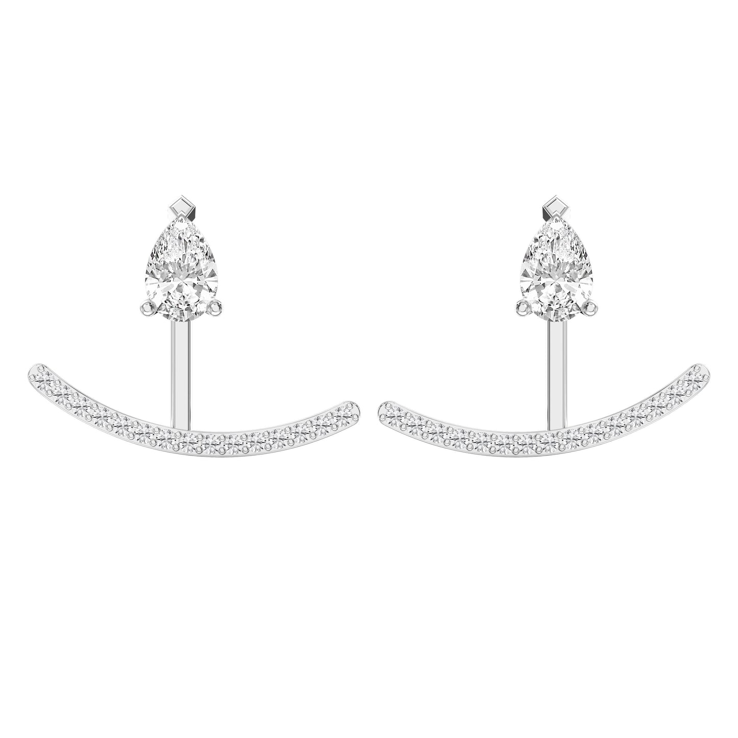 Diamond Curve Bar Fashion Earring