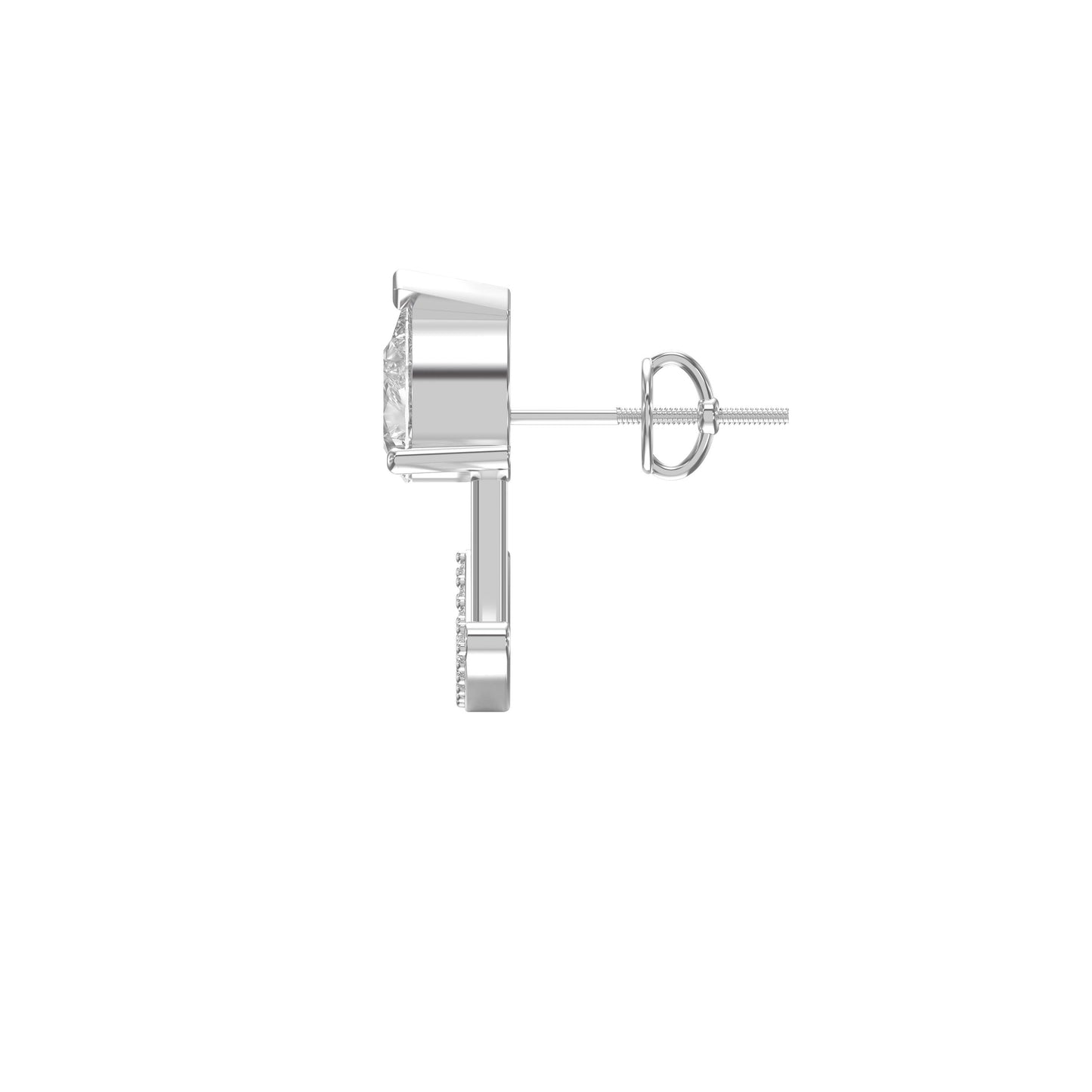 Diamond Curve Bar Fashion Earring