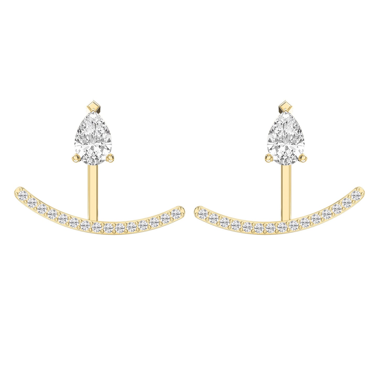 Diamond Curve Bar Fashion Earring