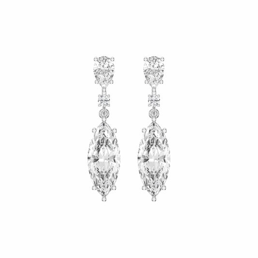 Triple Cut Drop Dangle Design Earring