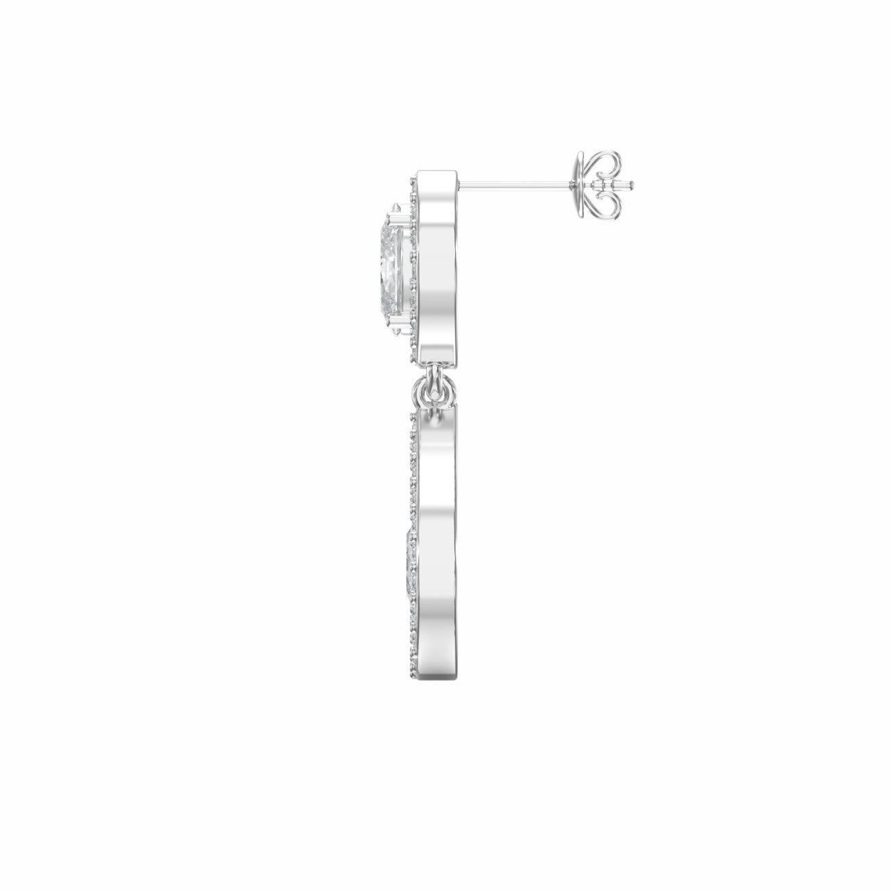 Elegant Multi Diamond Drop & Dangle Earring