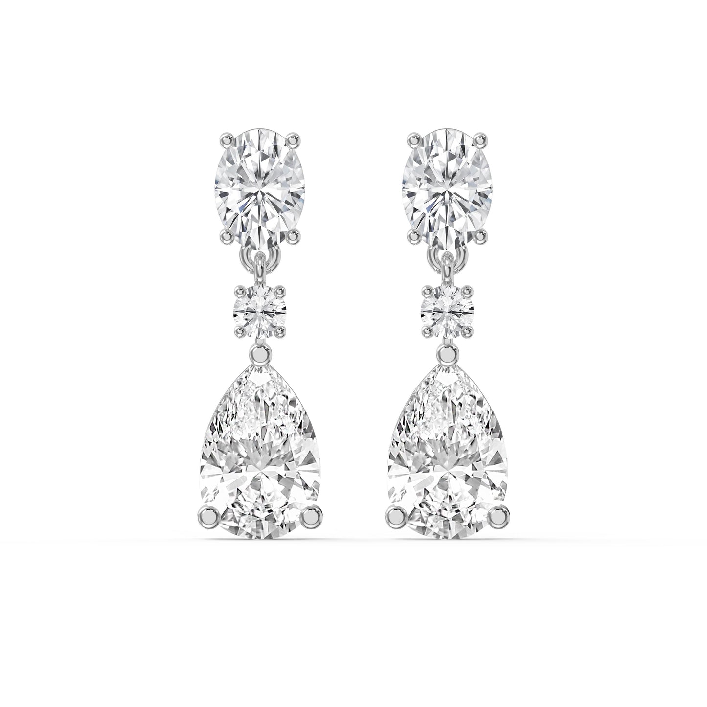 Elegant Diamond Drop Dangle Earring