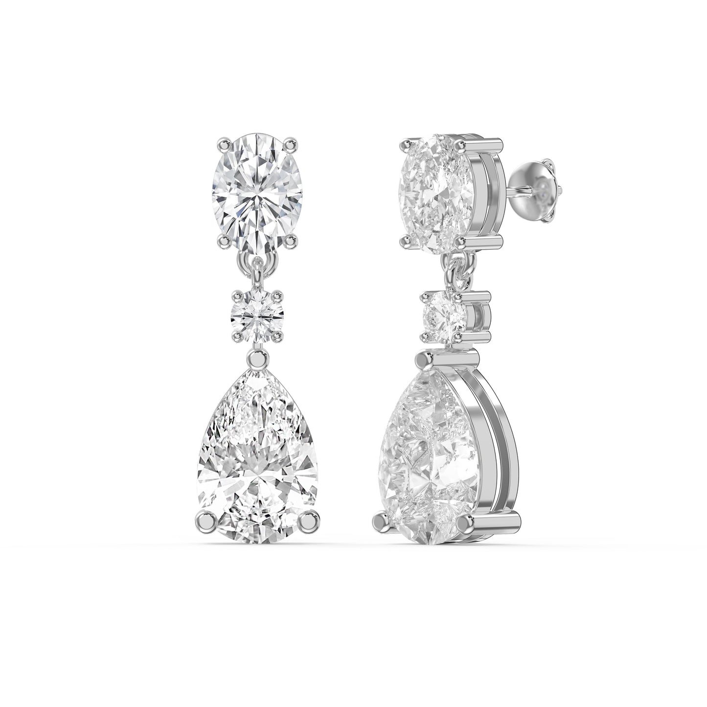 Elegant Diamond Drop Dangle Earring