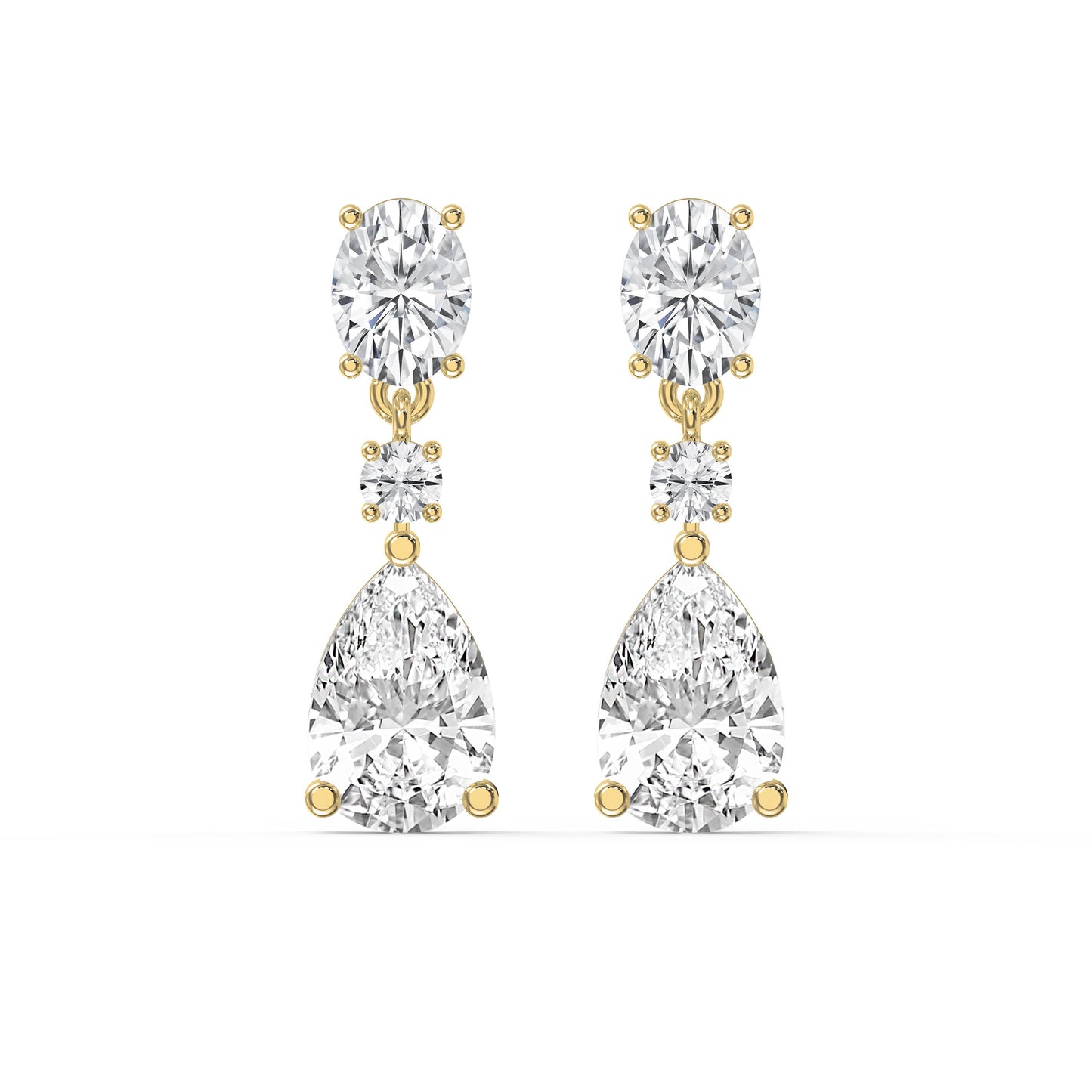 Elegant Diamond Drop Dangle Earring