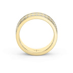 Two-Row Channel Set Half Eternity Diamond Ring