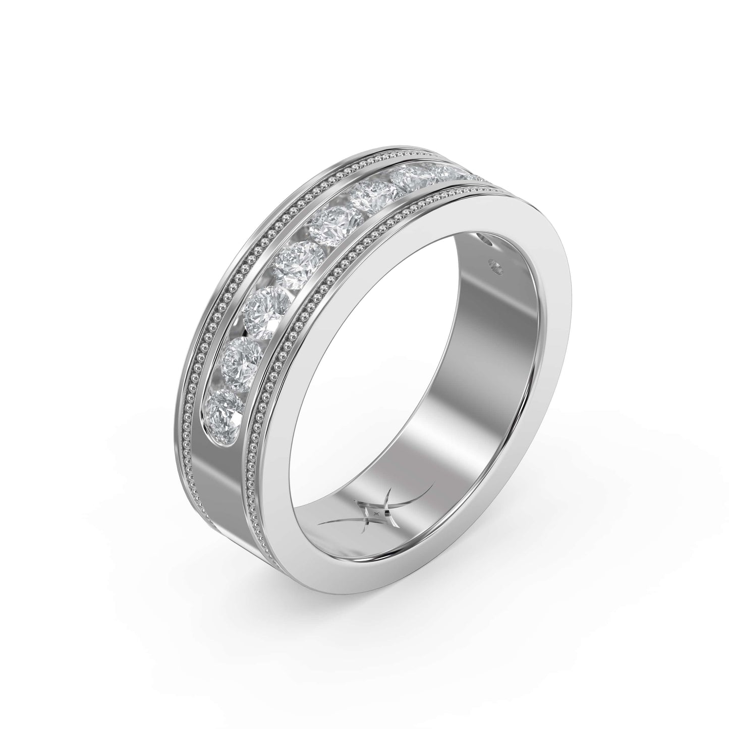 Men’s Half Eternity Handmade Diamond Band ( 1.00-1.10 ct. )