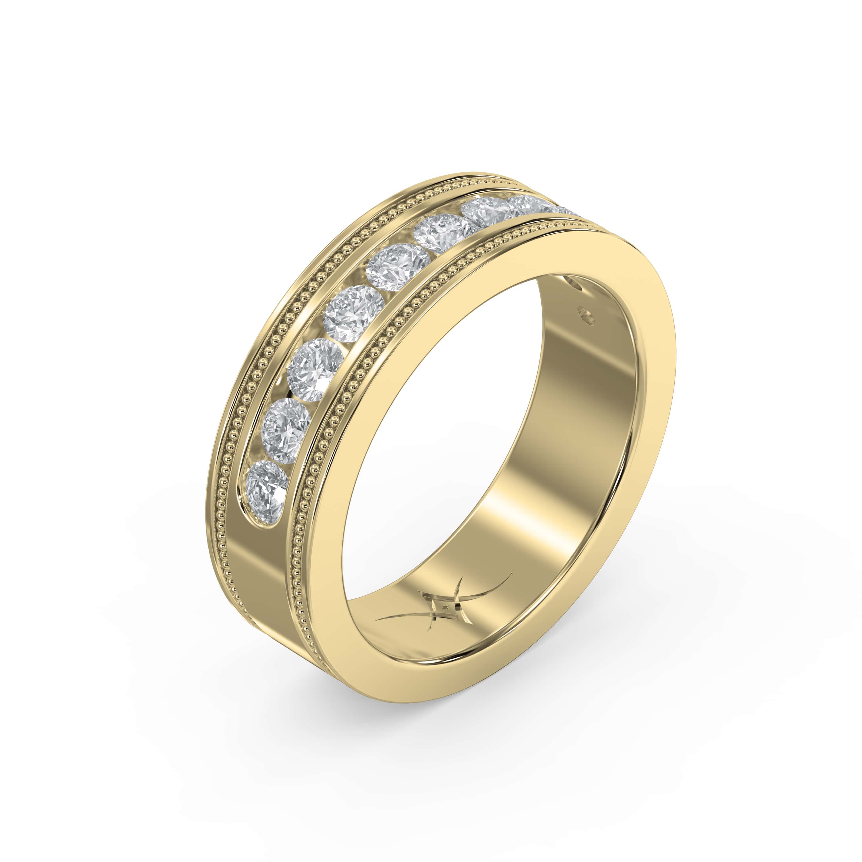Men’s Half Eternity Handmade Diamond Band ( 1.00-1.10 ct. )