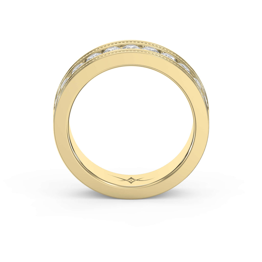 Men’s Half Eternity Handmade Diamond Band ( 1.00-1.10 ct. )