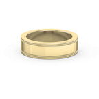 Men’s Flat Polish Milgraine Metal Ring
