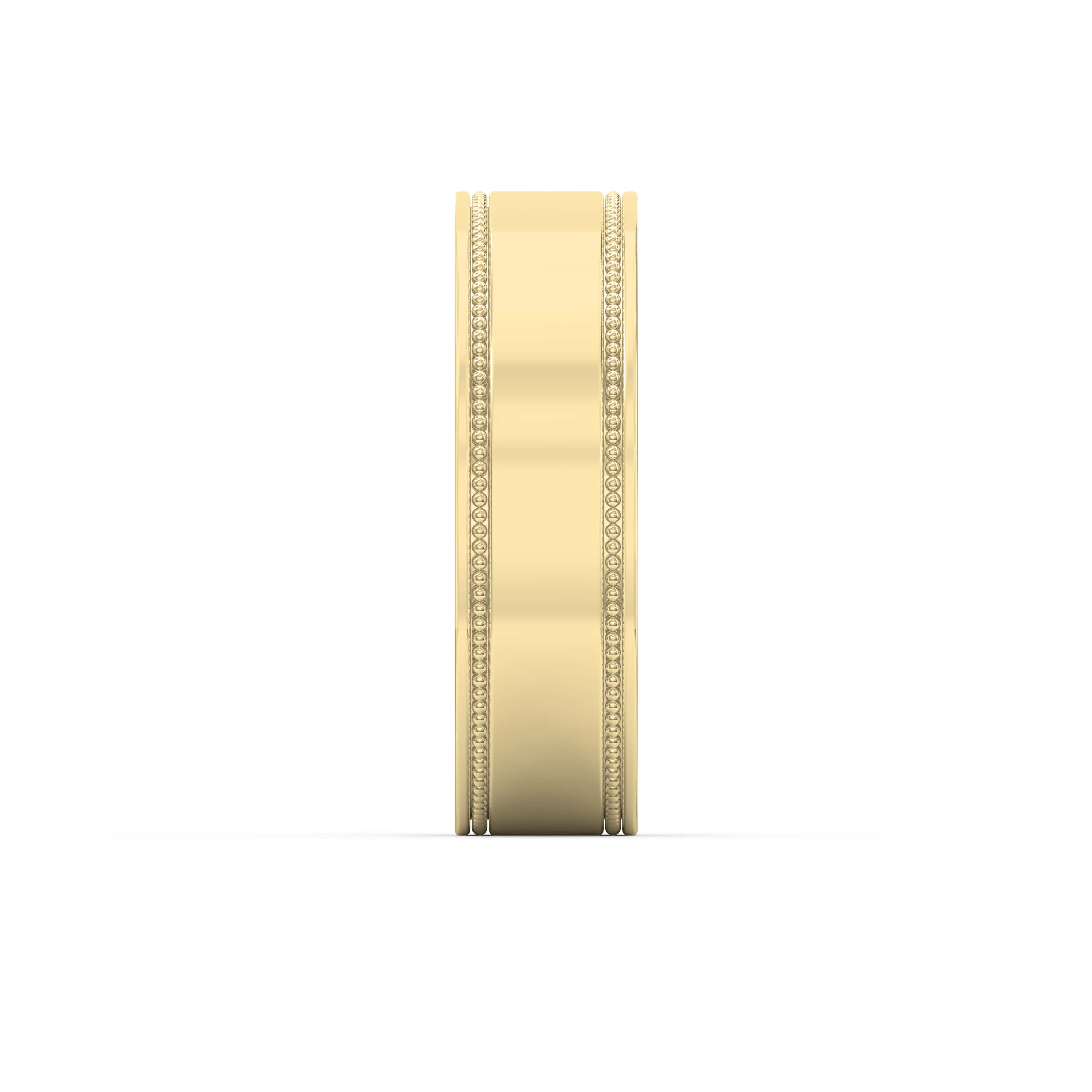 Men’s Flat Polish Milgraine Metal Ring