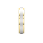 Two-Tone Wedding Band Crafted Entirely Metal band