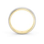 Two-Tone Wedding Band Crafted Entirely Metal band