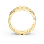 Architectural Linked Wedding Men's Ring