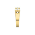 Round Diamond Onyx Channel Men's Ring ( 0.40 Ct. )