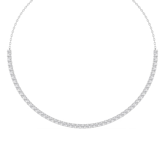 Elegance redefined Round Diamond Tennis Necklace